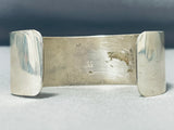 Fascinating Vintage Native American Navajo Sterling Silver Kachina Bracelet-Nativo Arts