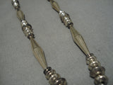 Important Vintage Zuni Isleta Native American Sterling Silver Necklace-Nativo Arts