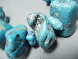 Newsworthy 362 Gram Vintage Native American Navajo Turquoise Sterling Silver Necklace-Nativo Arts