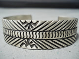 Fascinating Navajo Native American Sterling Silver Bracelet-Nativo Arts