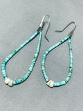 Superb Vintage Native American Navajo Royston Turquoise Shell Naja Earrings-Nativo Arts