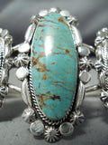 Incredible Vintage Native American Navajo Royston Turquoise Sterling Silver Bracelet-Nativo Arts