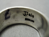 Important Native American Navajo Jeanette Dale Bisbee Turquoise Sterling Silver Ring-Nativo Arts