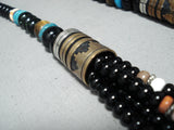 Authentic Vintage Native American Navajo Thomas Singer Turquoise Sterling Silver Necklace-Nativo Arts