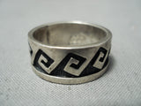 Marvelous Vintage Hopi Sterling Silver Ring Native American-Nativo Arts