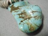 Native American Magnificent Vintage Santo Domingo Huge Royston Turquoise & Shell Necklace Old-Nativo Arts
