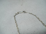 Gorgeous Vintage Native American Zuni Sleeping Beauty Turquoise Sterling Silver Necklace Old-Nativo Arts