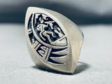 Advanced Twisting Silver Work Vintage Navajo Or Native American Hopi Sterling Ring-Nativo Arts