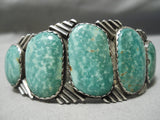 Best Vintage Native American Navajo Apache Turquoise Sterling Silver Bracelet Old-Nativo Arts