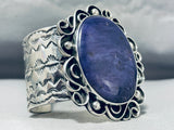 Perfectly Purple 145 Gram Native American Navajo Charoite Sterling Silver Bracelet-Nativo Arts