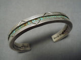 Native American Important Vintage Shawnee Choctaw Sterling Silver Bracelet Old-Nativo Arts