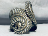 Heavy Vintage Southwestern Sterling Silver Clasp Bracelet Cuff-Nativo Arts