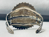 Gasp! Vintage Native American Zuni Turquoise Sterling Silver Bracelet Cuff-Nativo Arts