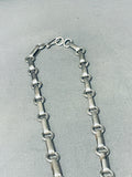 Important Ben Begaye (d) Vintage Native American Navajo Turquoise Sterling Silver Necklace-Nativo Arts