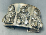Incredibly Detailed Vintage Southwestern Sterling Silver Bracelet-Nativo Arts