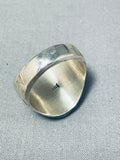 Fascinating Native American Navajo Inlay Onyx Opal Turquoise Sterling Silver Ring-Nativo Arts
