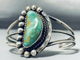 Exceptional Vintage Native American Navajo Royston Turquoise Sterling Silver Bracelet-Nativo Arts