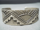 Native American Incredible Vintage Santo Domingo Sterling Silver Bracelet-Nativo Arts