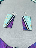 One Of The Craziest Ever Native American Sugulite Sterling Silver Necklace-Nativo Arts