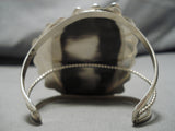 Magnificent Vintage Native American Navajo Herb Nez #8 Turquoise Sterling Silver Bracelet-Nativo Arts