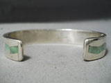 Newsworthy Vintage Native American Zuni Royston Turquoise Sterling Silver Bracelet-Nativo Arts