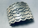 Heavy Gauge Sterling Silver Vintage Native American Navajo Sterling Silver Bracelet-Nativo Arts