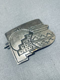 Best Vintage New Mexico Theme Native American Navajo Sterling Silver Pin!-Nativo Arts