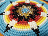Fantastic Vintage Navajo Beaded Buckle Native American-Nativo Arts