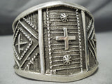Incredible Navajo Sterling Silver Crosses Bracelet Native American-Nativo Arts