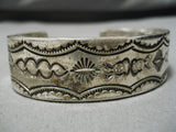 Marvelous Vintage Navajo Heavy Sterling Silver Native American Bracelet-Nativo Arts