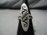 Important Vintage Hopi Terry Wadsworth Sterling Silver Native American Ring-Nativo Arts