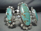 Incredible Vintage Native American Navajo Royston Turquoise Sterling Silver Bracelet-Nativo Arts