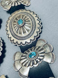 Rare Vintage Native American Hopi Sterling Silver Turquoise Concho Belt-Nativo Arts