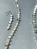 One Of The Best Vintage All Silver Sterling Native American Navajo Necklace-Nativo Arts