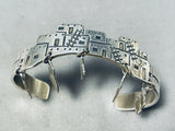 So Cute! Dangling Native American Navajo Pueblo Charm Sterling Silver Bracelet-Nativo Arts