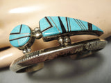 Native American Museum Vintage Navajo Turquoise Kachina Sterling Silver Bracelet Old-Nativo Arts