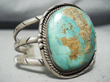 Huge Vintage Native American Navajo Royston Turquoise Sterling Silver Bracelet-Nativo Arts