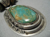 Best Vintage Native American Navajo Delbert Gordan Royston Turquoise Sterling Silver Necklace-Nativo Arts