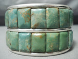 Astonishing San Felipe Royston Turquoise Sterling Silver Huge Bracelet-Nativo Arts