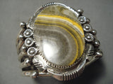 Striking Vintage Native American Navajo Bumble Bee Sterling Silver Bracelet-Nativo Arts