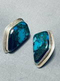 The Most Unique Vintage Native American Navajo Tom Jackson Sterling Silver Earrings-Nativo Arts