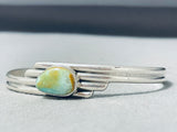 Impressive Signed Native American Laguna Royston Turquoise Sterling Silver Bracelet-Nativo Arts