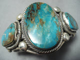 Best Important Rick Martinez Vintage Native American Navajo Turquoise Sterling Silver Bracelet-Nativo Arts
