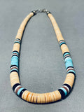 Native American Tremendous Vintage Santo Domingo Shell Sterling Silver Necklace-Nativo Arts