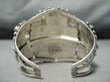 Signed Vintage Native American Navajo Turquoise Sterling Silver Bracelet-Nativo Arts