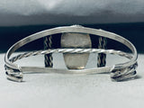 Rare Turquoise Vintage Native American Navajo 8 Turquoise Sterling Silver Bracelet-Nativo Arts