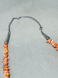 Native American Best Vintage Santo Domingo Green Turquoise Heishi Sterling Silver Necklace-Nativo Arts