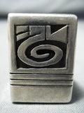 Historical Michael Kabotie Vintage Native American Hopi Sterling Silver Ring- Extremely Rare-Nativo Arts