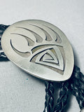 Outstanding Vintage Native American Hopi Sterling Silver Enormous Track Bolo-Nativo Arts