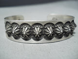 Deep Shell Eddy Smith Native American Navajo Sterling Silver Bracelet-Nativo Arts
